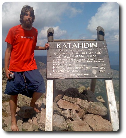 Me on top of Mt. Katahdin in Maine